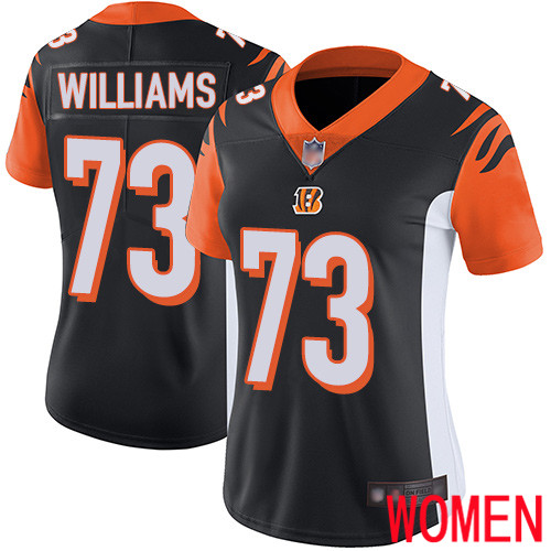 Cincinnati Bengals Limited Black Women Jonah Williams Home Jersey NFL Footballl #73 Vapor Untouchable->women nfl jersey->Women Jersey